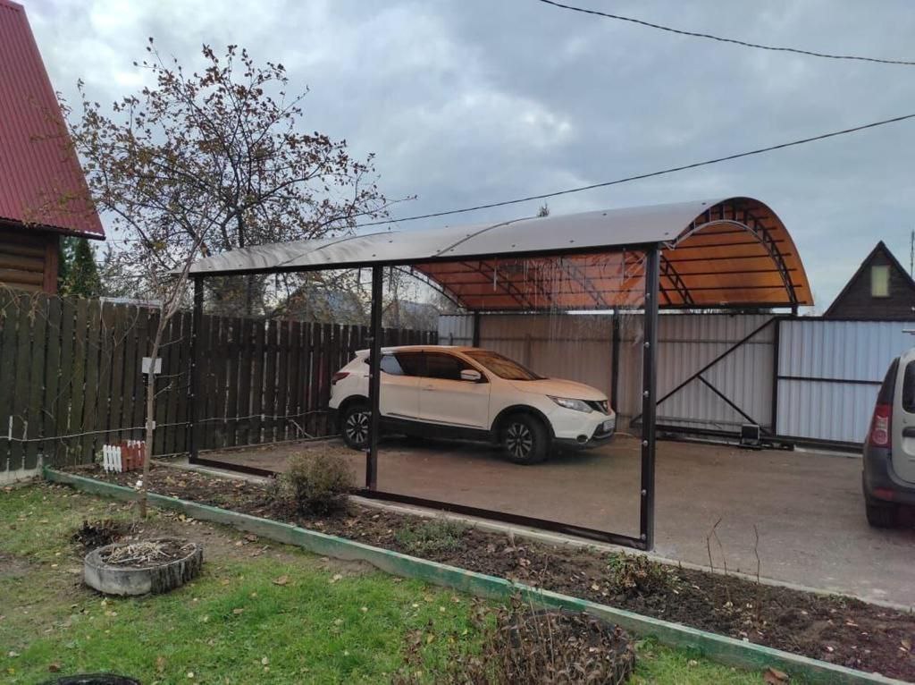 Прозрачные шторы ПВХ для навеса под автомобиль в Торопце